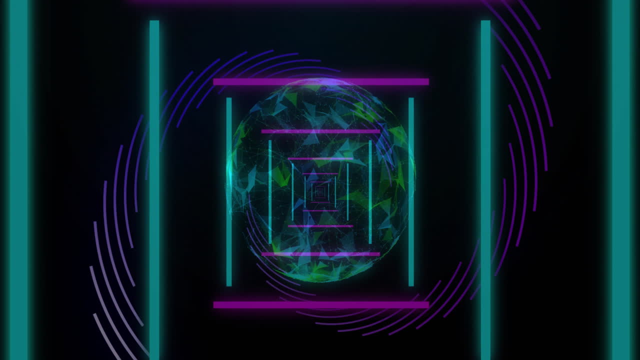 네온 줄무의 애니메이션, 전 세계 연결 네트워크