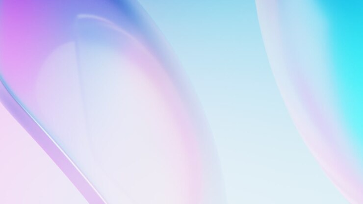 Gradient transparent geometry background, 3d rendering.