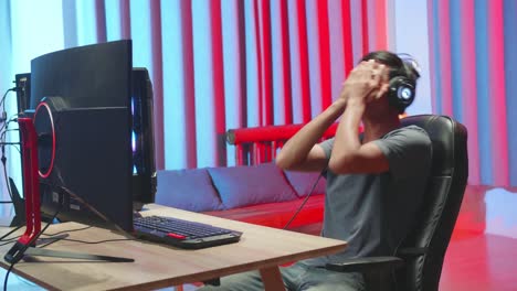 Gamer Reacting to a Video Game