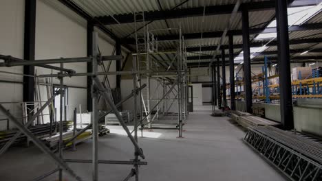 the inside of a construction building