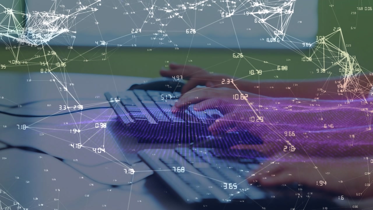 Animation of network of connections over diverse schoolchildren using computers