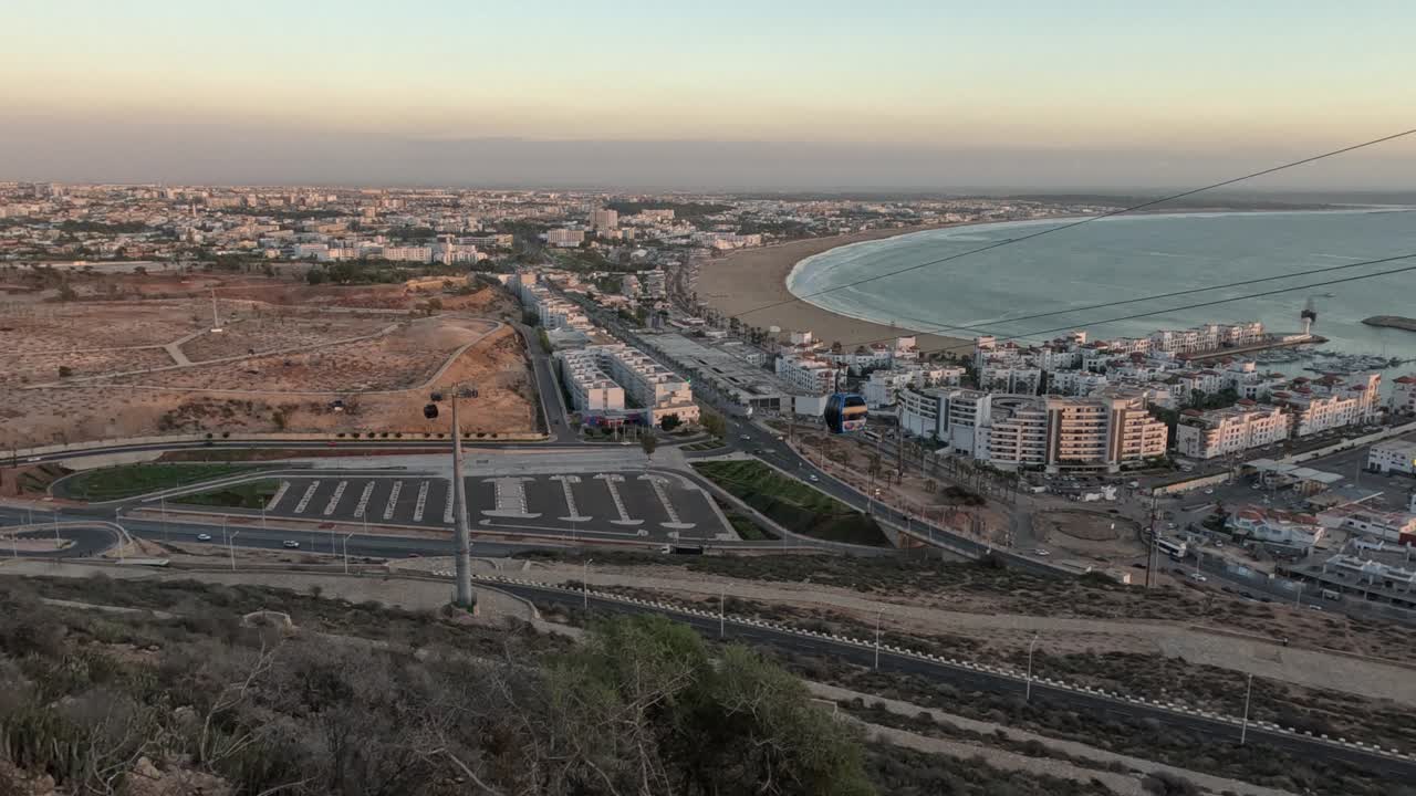 Agadir's Stunning Views: Riding the Oufella Peak Cable Car and Soak in Beach Panoramas