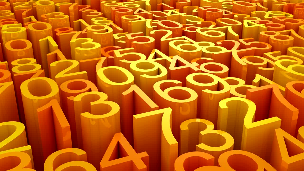 de los números de fondo