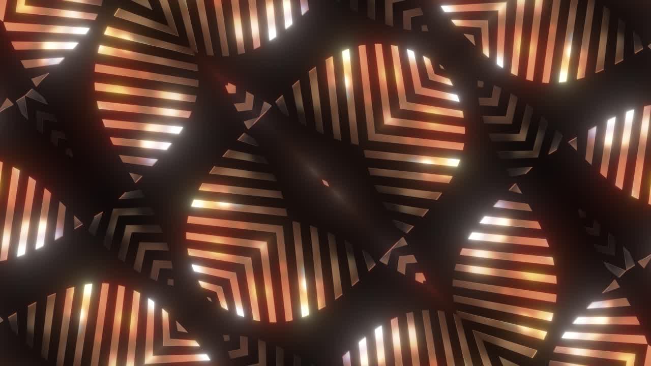 추상적인 금 기하학적 패턴