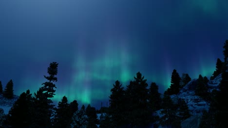 The-'Green-Northern-Lights'-motion-graphics-video,-showcasing-the-beauty-and-mystery-of-the-Aurora-Boreal