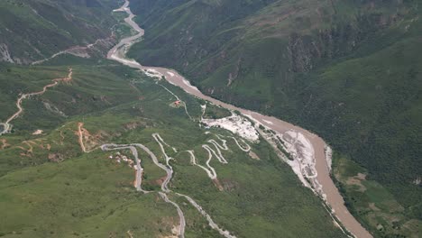 Drohnenaufnahmen-Des-Chicamocha-Canyon-San-Gil-Santander,-Kolumbien