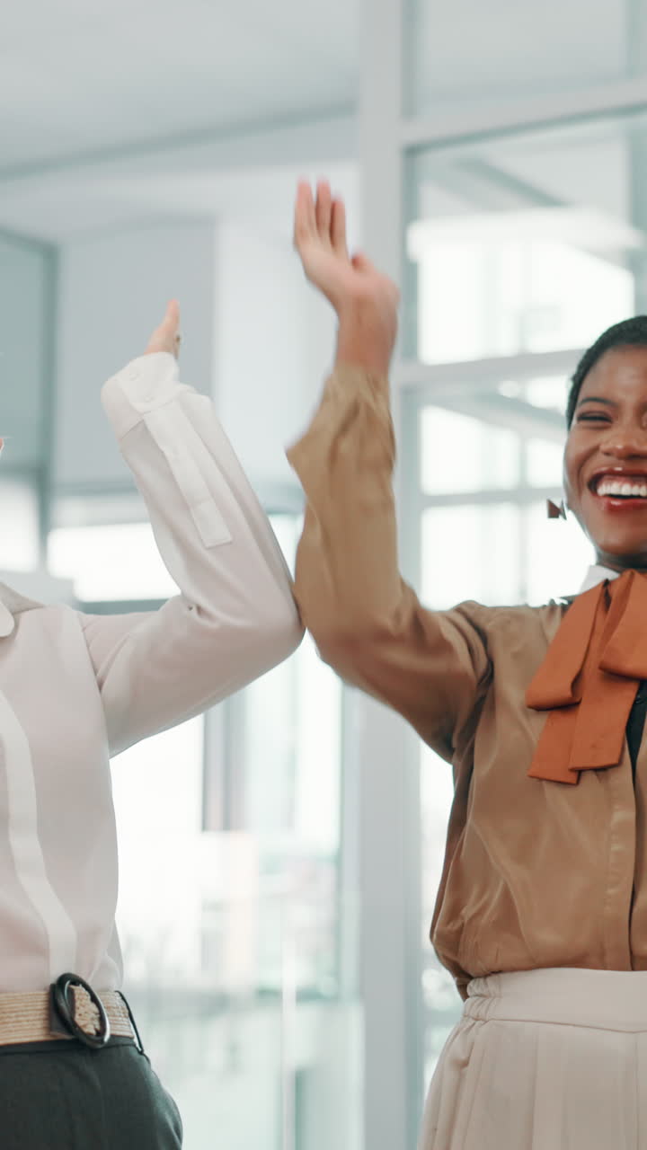 Diverse Businesswomen Celebrate Success with Team Huddle and Clapping