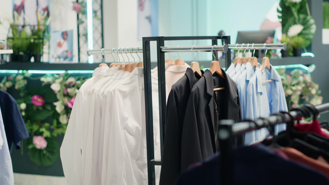 空の豪華なファッションブティック