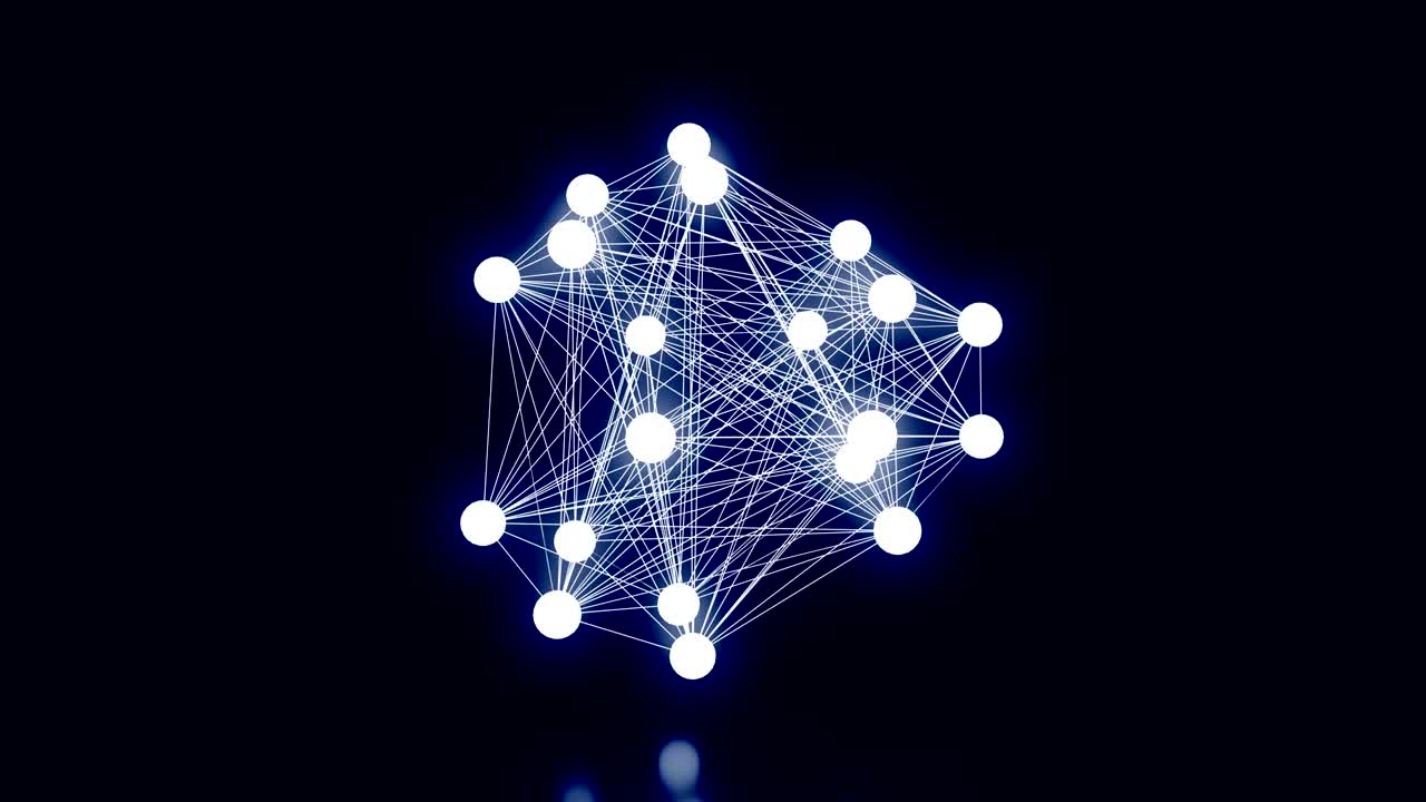 red abstracta ondulando en un bucle sin costuras.