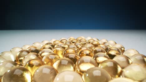 gold hydrogel balls put together closely