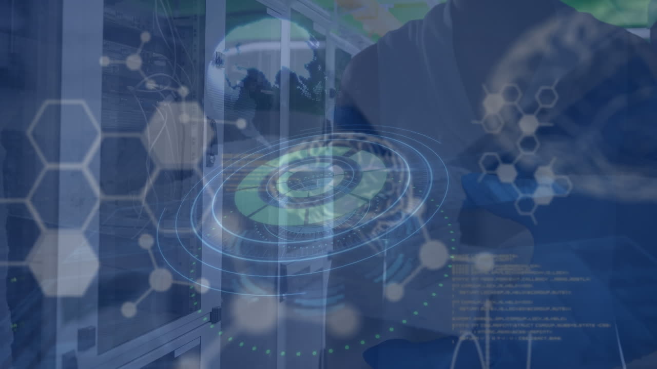 아프리카계 미국인에 대한 데이터 처리 애니메이션