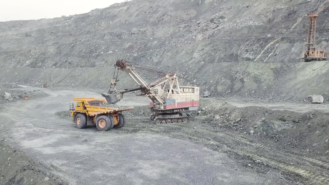 Mining Operations in an Open Pit