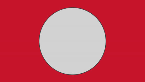 Circle-against-red-background-