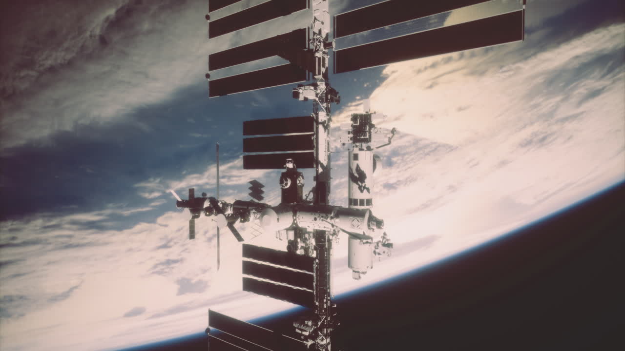Stazione Spaziale Internazionale in orbita attorno alla Terra