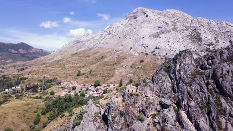 aerial view of the ermita de san froilan in the village of valdorria (leon), spain. 2020081403(valdorria