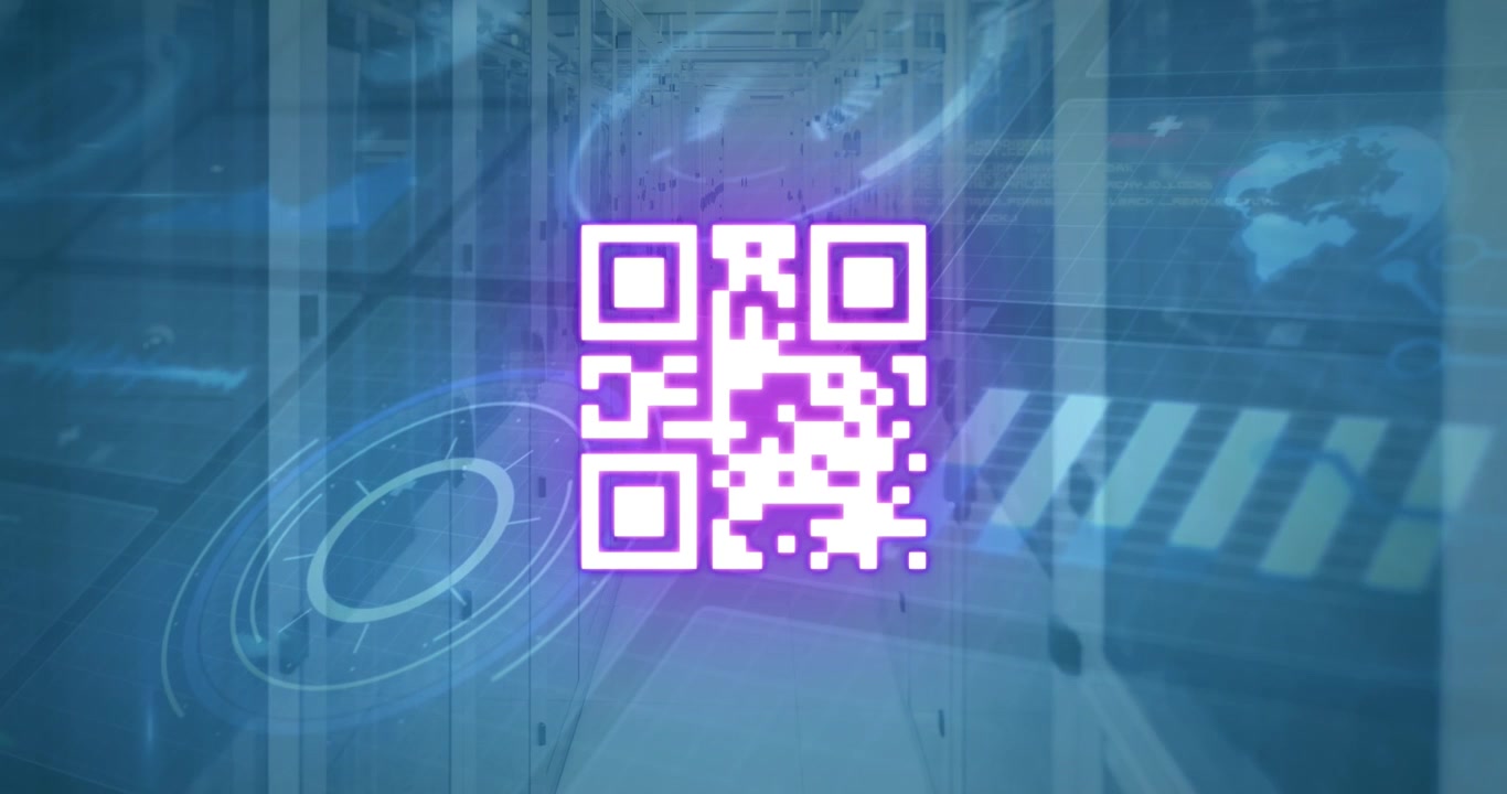 Animation of network of connections over digital city on blue background