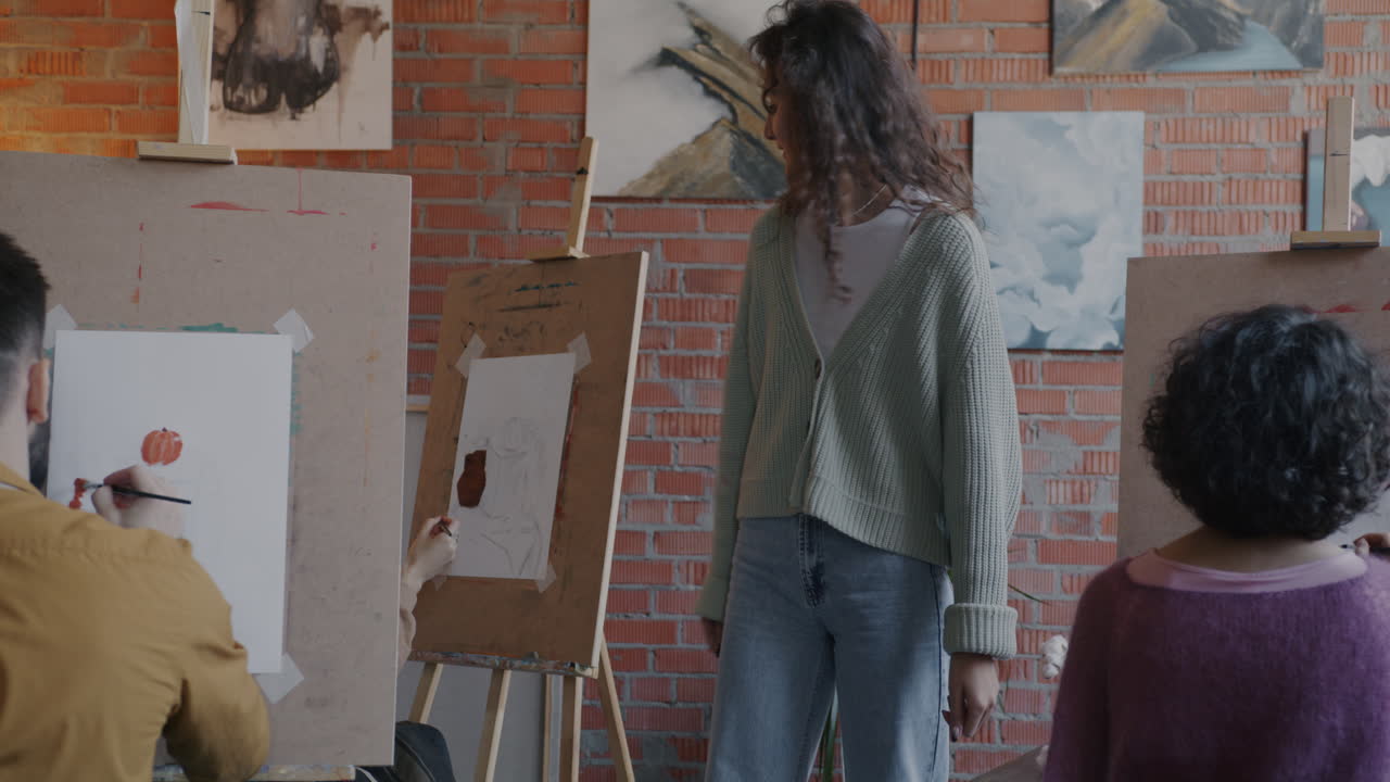 Art Class in Progress