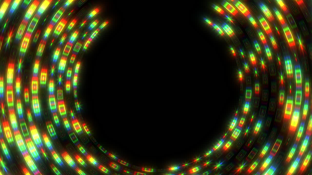 Motivo a spirale vibrante, linee colorate disposte in modo circolare