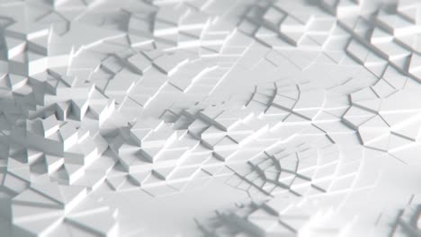 fondo blanco triángulos animados sin costuras, para la presentación de negocios. bucle de animación de renderización 3d. uhd 3840x2160