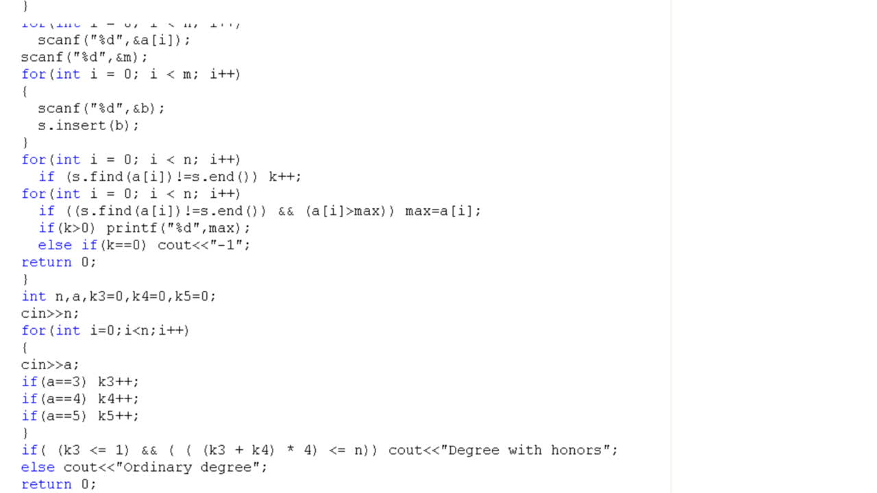 Source code on the monitor screen. Source code
