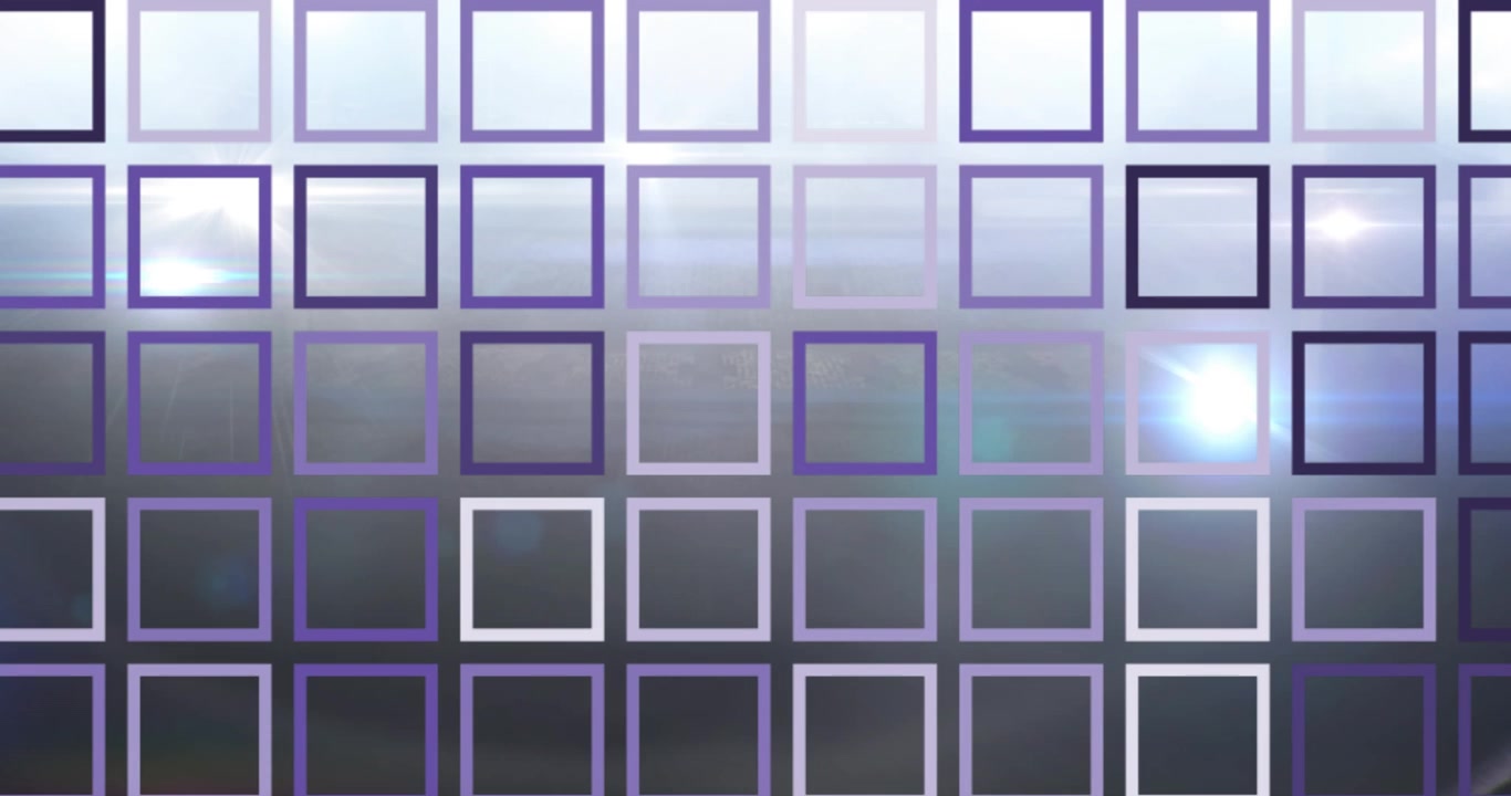 Animation of squares moving over grey background