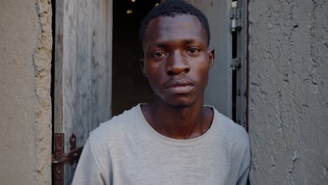 young man in an urban setting