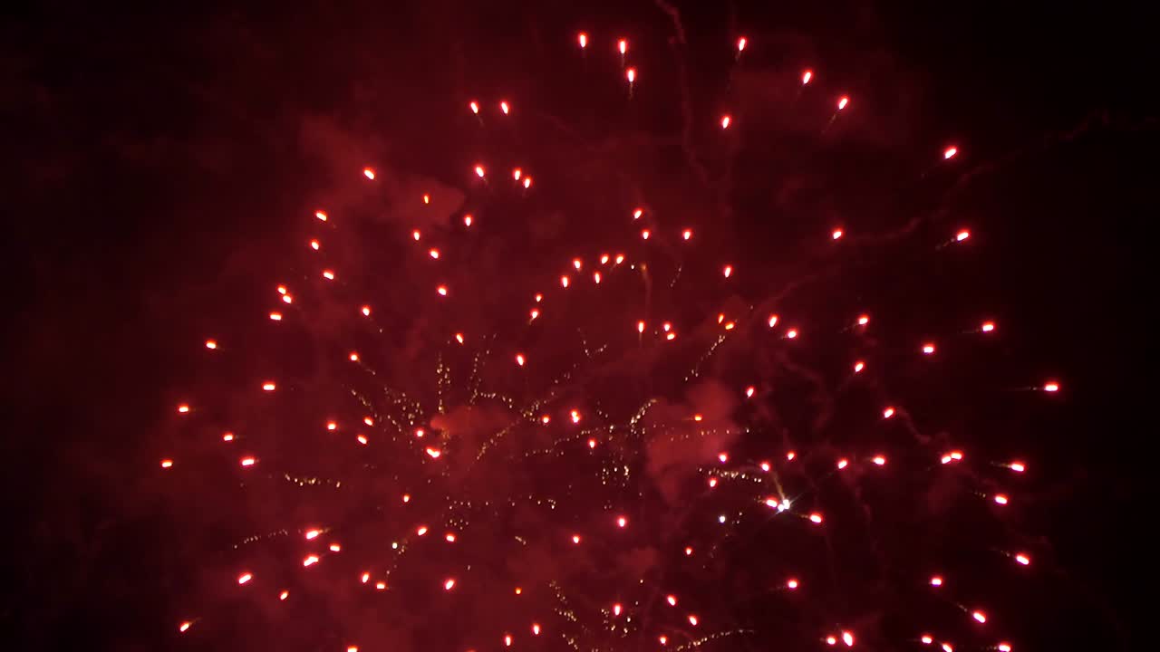 큰 축제 포병 인사, 불꽃놀이