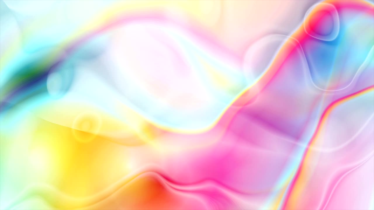 다채로운 액체 흐릿한 추상적인 파동 비디오 애니메이션