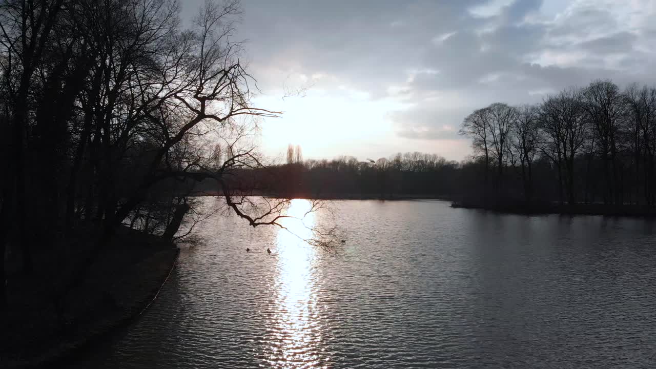 뮌헨 kleinhesseloher 호수 fotage