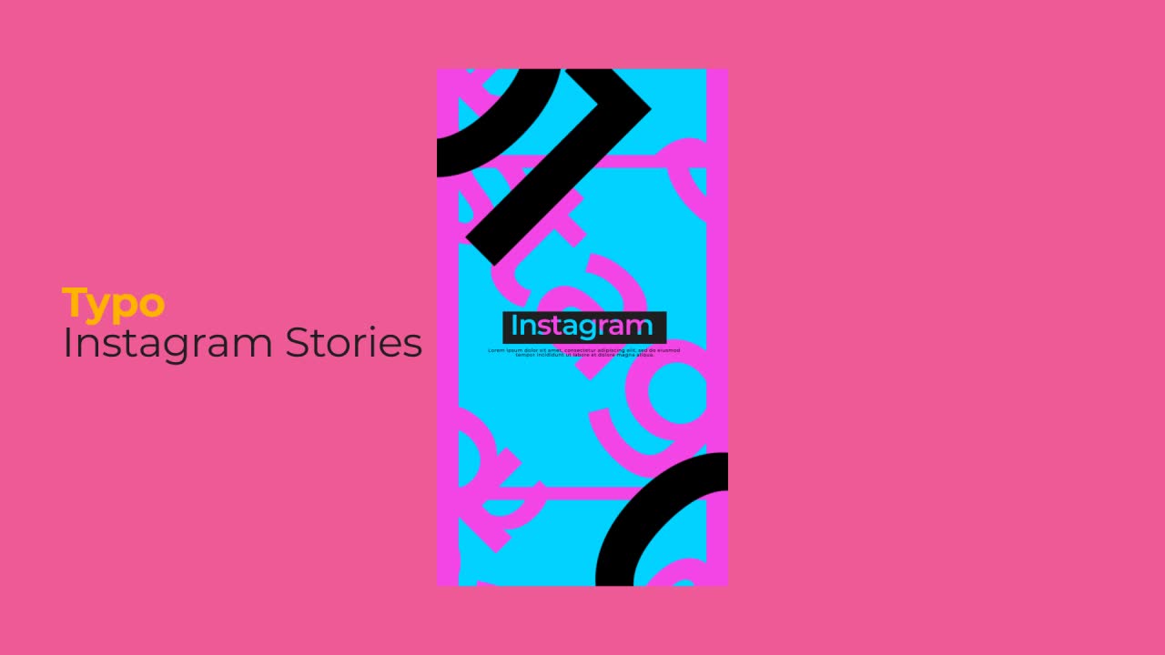 Typographic Instagram Stories Templates