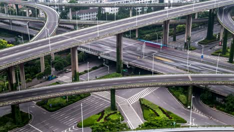 time lapse of grade separation bridge.nanjing,china.