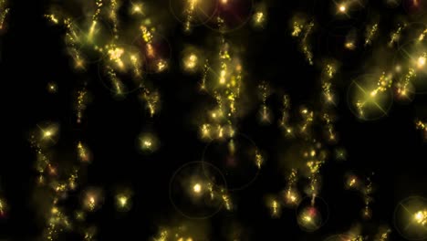 chispas de fuego partículas de color animación gráficos de movimiento