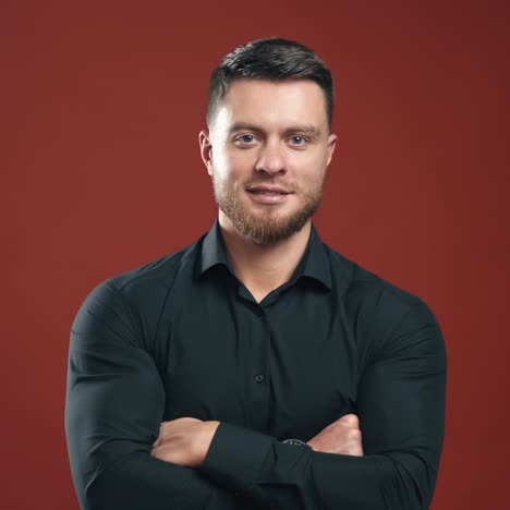 elegant male model in studio