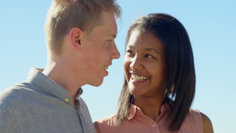 happy young couple interacting with each other 4k