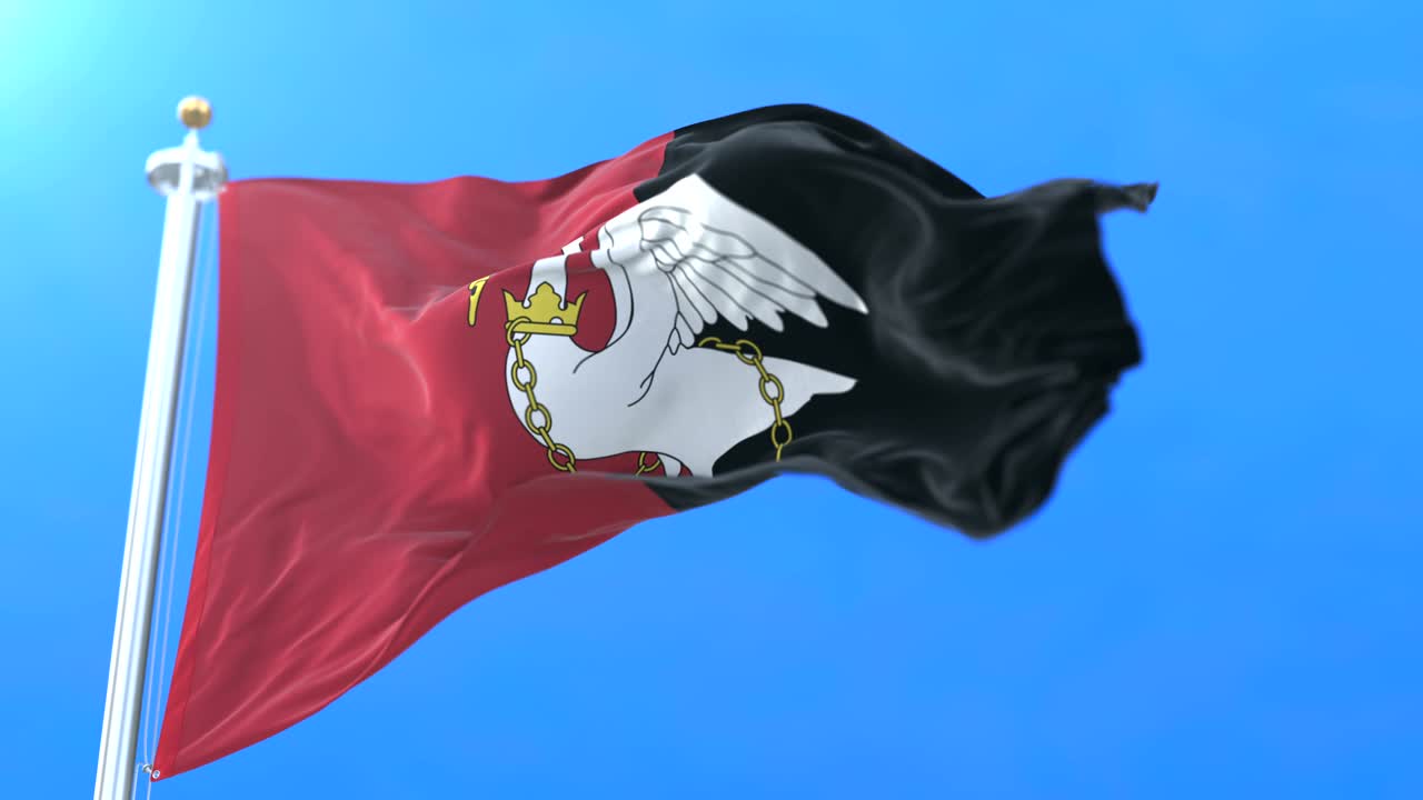 bandera del condado inglés de buckinghamshire en el sureste de inglaterra.