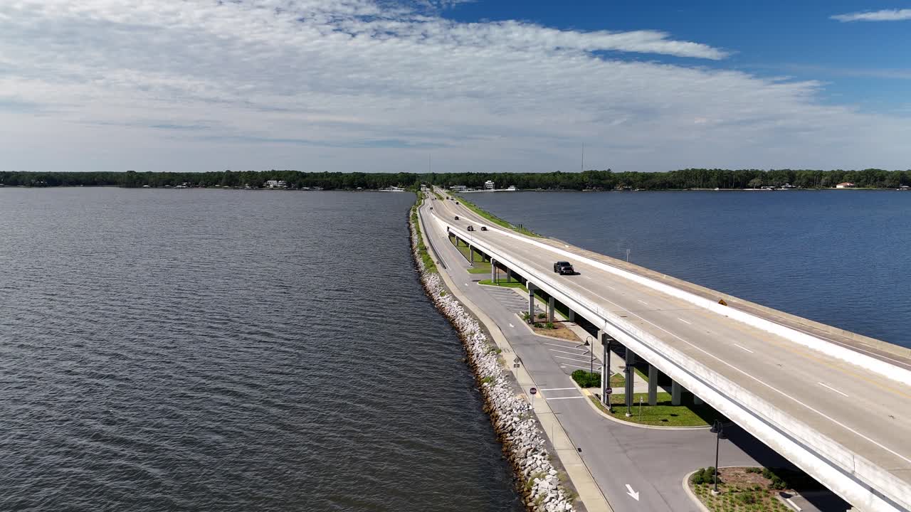 Stunning 4K drone footage of Pilcher Park under the 331 bridge, showcasing Choctawhatchee Bay’s scenic beauty. Ideal for travel, nature, or fishing projects