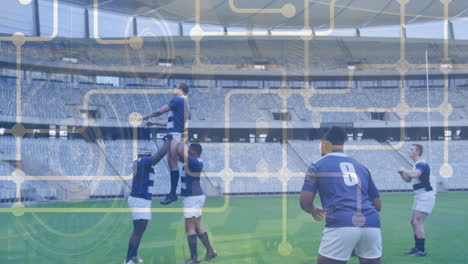 축구 선수들에 대한 연결 네트워크의 활성화