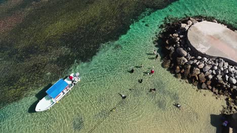 overhead perspective, coral reefs of huatulco, oaxaca, mexico