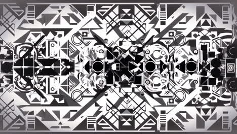 patrón geométrico abstracto en blanco y negro