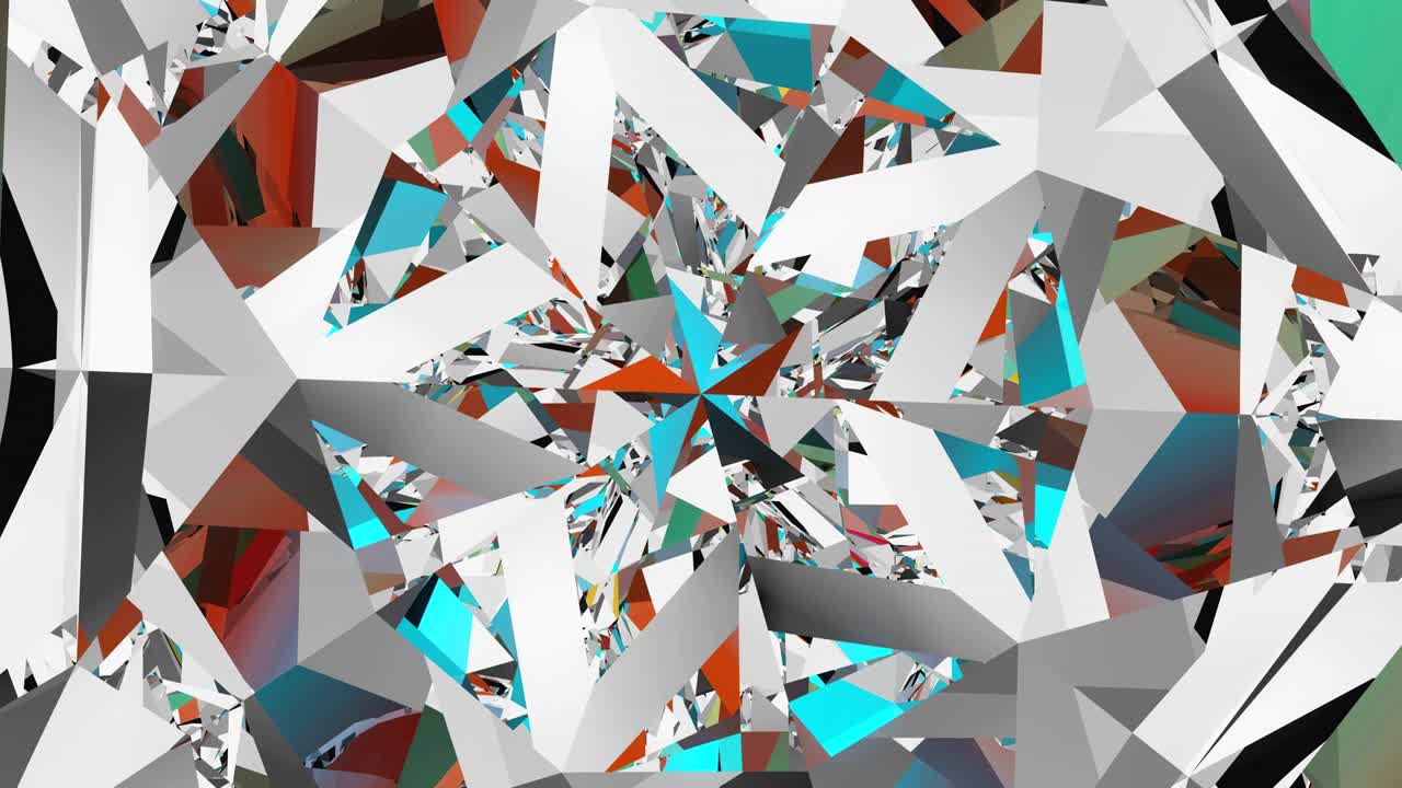 카레이도스코프 (kaleidoscope) - 보석, 다이아몬드 또는 반이는 유리 질감의 회전