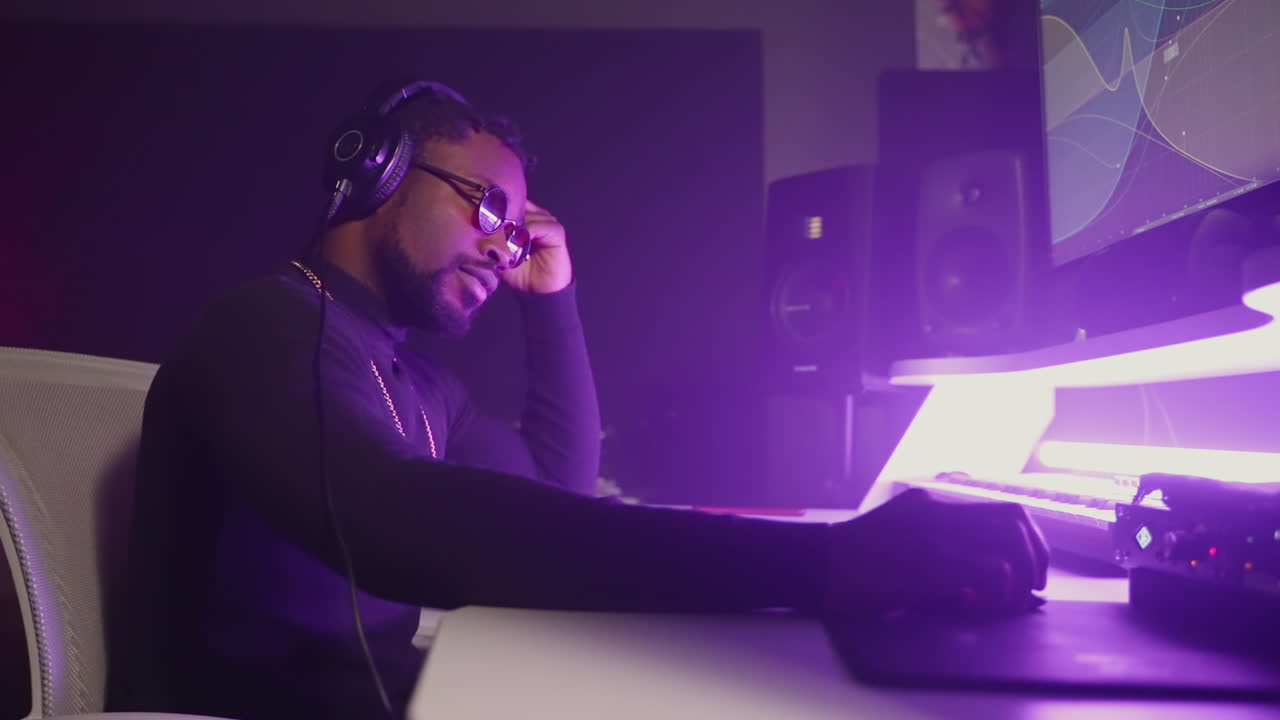 Music Producer in Studio