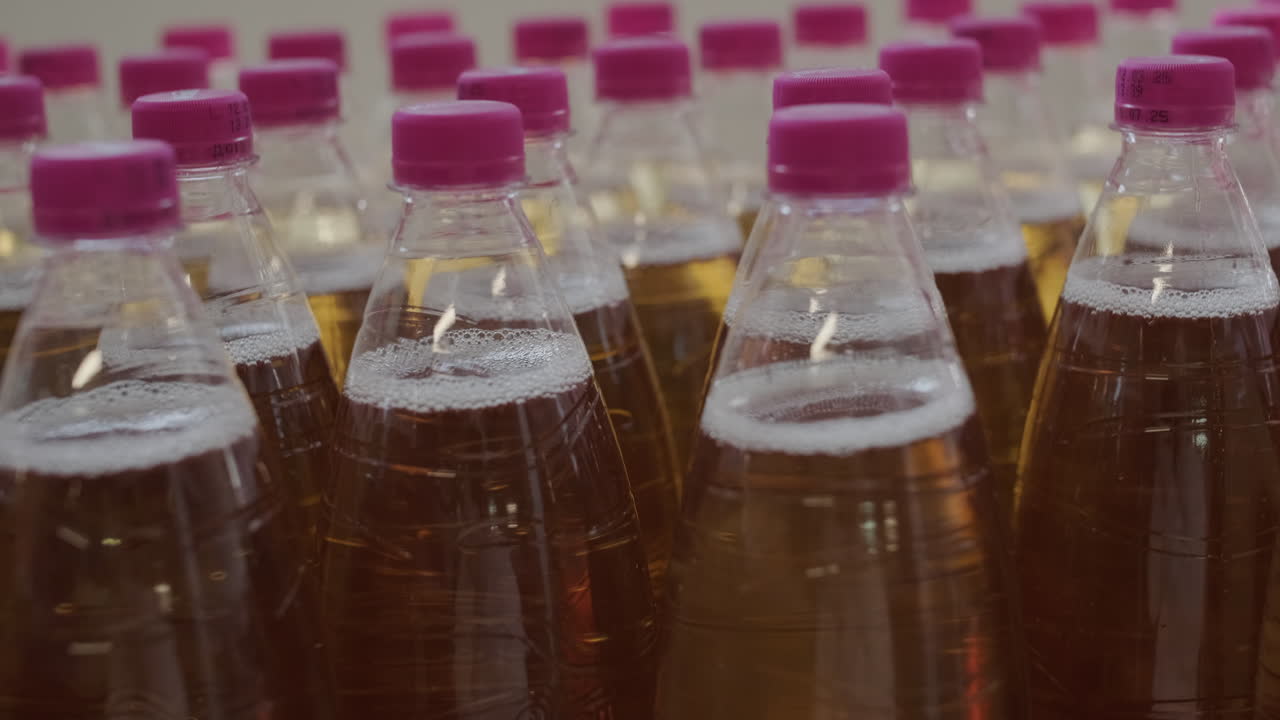 Rows of Beverage Bottles