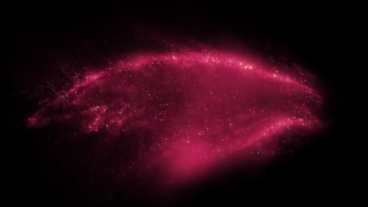 6 Clips Collection of Christmas Red Glowing Particles Flow Decoration