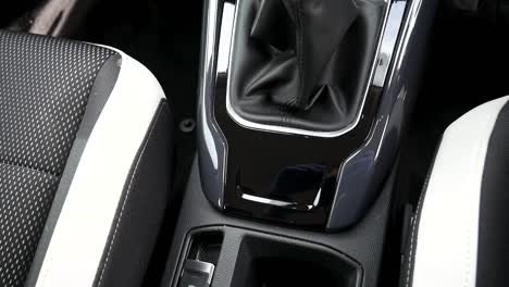 shiny car interior dash grey