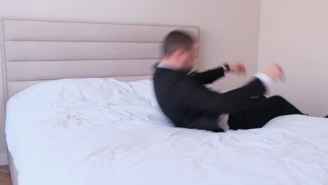 european businessman slept through the alarm while 4k 2025 08 05 00 48 11 utc.mov | adult, alarm, alarm awake, awake in morning