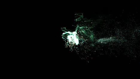 abstract particle explosion