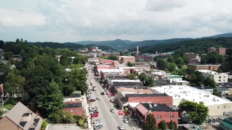 luftüberflug von boone, north carolina