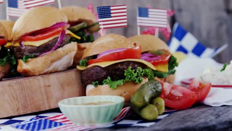 snacks decorated with 4th july theme