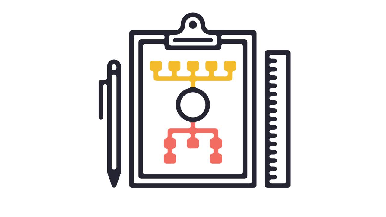 Workflow Line Icon Animation