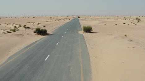 camino del desierto en un paisaje vacío